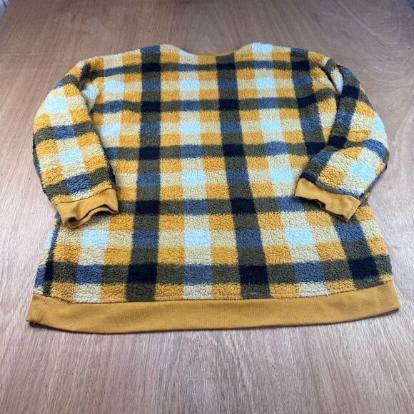 Alyson Andrews Plus Sherpa Pullover Plaid Fleece Sweater Women’s 2X - Picture 2 of 5